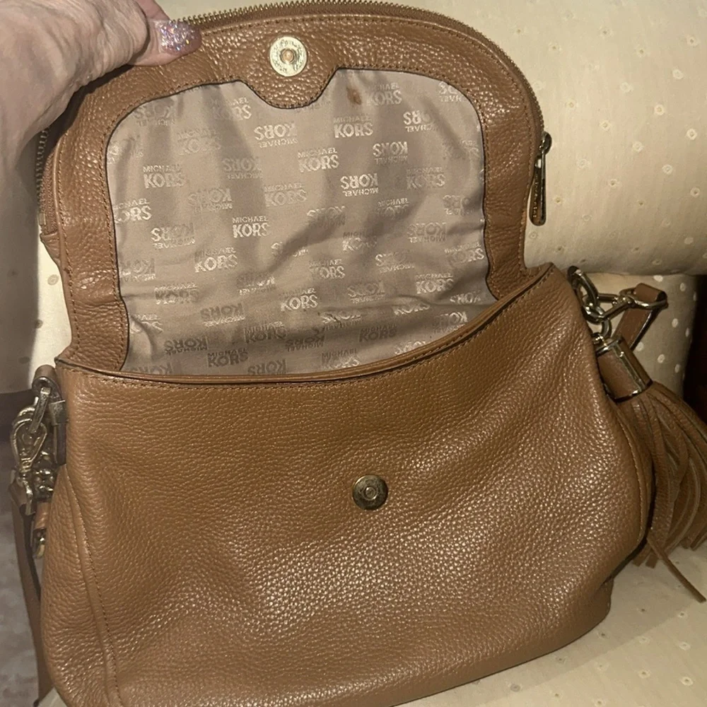Michael Kors Leather Crossbody Bag - Picture 10 of 10